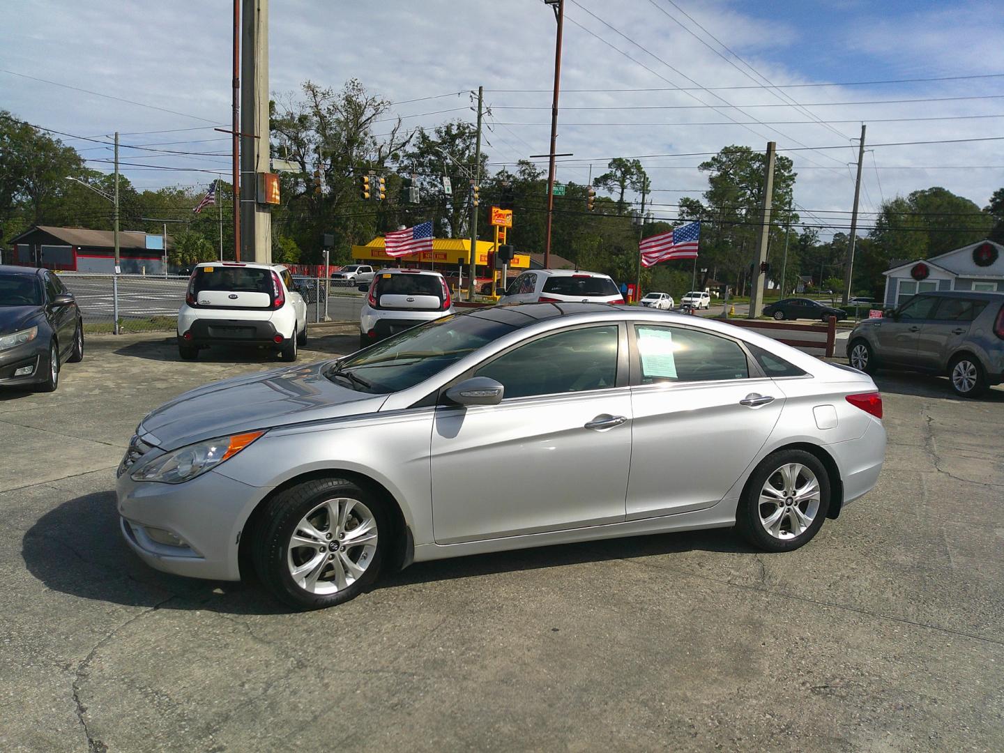 2013 SILVER HYUNDAI SONATA LIMITED; SE (5NPEC4AC5DH) , located at 10405 Abercorn Street, Savannah, GA, 31419, (912) 921-8965, 31.988262, -81.131760 - Photo#1